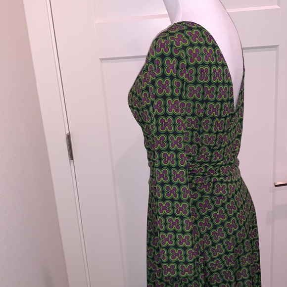 London Times Faux Wrap Dress - Picture 12 of 16